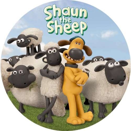 Shaun The Sheep Edible Icing Image - Click Image to Close